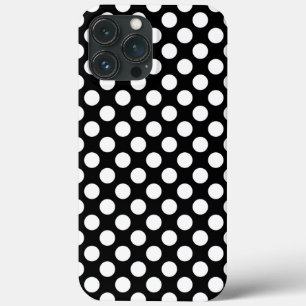 Zwarte en witte poka Dot Case-Mate iPhone Case