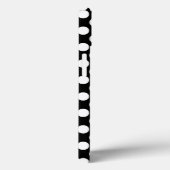 Zwarte en witte poka Dot Case-Mate iPhone Case (Achterkant / Rechts)