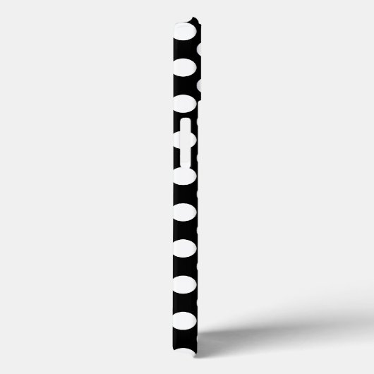 Zwarte en witte poka Dot Case-Mate iPhone Case (Achterkant / Rechts)