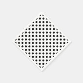 Zwarte en witte poka Dot Cocktail Napkins Servetten (Hoek)