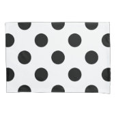 Zwarte en witte poka Dot Kussensloop (Voorkant)