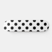 Zwarte en witte poka Dot Persoonlijk Skateboard (Horizontaal)
