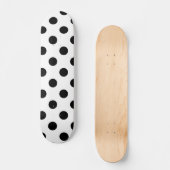 Zwarte en witte poka Dot Persoonlijk Skateboard (Voorkant)