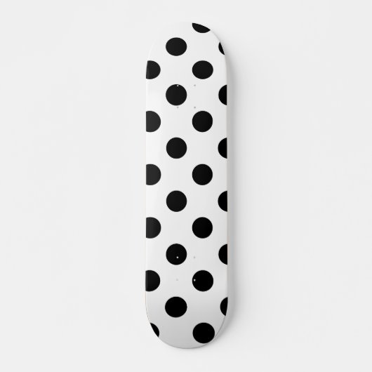 Zwarte en witte poka Dot Persoonlijk Skateboard (Voorkant)