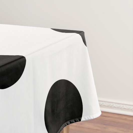 Zwarte en witte poka Dot Tafelkleed (Voorbeeld)