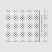 Zwarte en witte poka Dot Tissuepapier (Voorkant)
