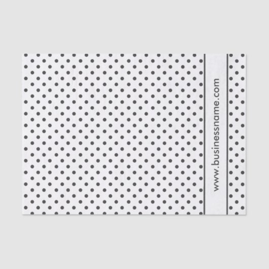 Zwarte en witte poka Dot Tissuepapier (Voorkant)