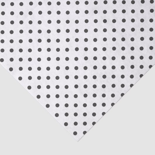 Zwarte en witte poka Dot Tissuepapier (Detail)