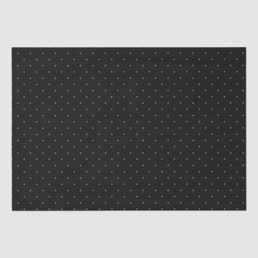 Zwarte en witte poka Dot Tissuepapier (Voorkant)