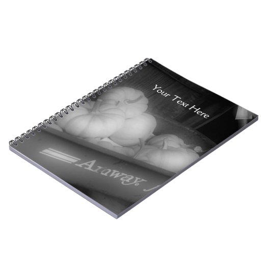 Zwarte en witte pompoenen in het Notitieboek van W (Linkerzijde)