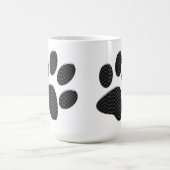 Zwarte en witte pooidots koffiemok (Center)