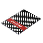 Zwarte en witte pooldop Journal (Spiral)-laptop Notitieboek (Linkerzijde)