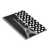 Zwarte en witte poolwand, Stippen; Parijs Notitieboek (Rechterzijde)