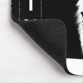 Zwarte en witte Pop Art Afbeelding Sjabloon Lion H Muismat (Hoek)