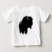 Zwarte en witte Pop Art Bison Buffalo (Voorkant)