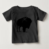 Zwarte en witte Pop Art Bison Buffalo (Voorkant)