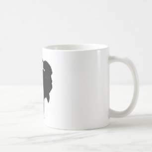 Zwarte en witte Pop Art Bison Buffalo Koffiemok