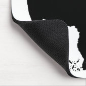 Zwarte en witte Pop Art Bison Buffalo Muismat (Hoek)