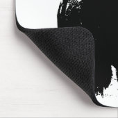 Zwarte en witte Pop Art Bison Buffalo Muismat (Hoek)