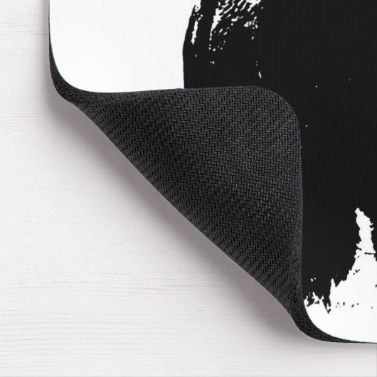 Zwarte en witte Pop Art Bison Buffalo Muismat (Hoek)