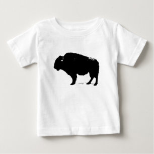 Zwarte en witte Pop Art Buffalo Bison