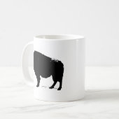 Zwarte en witte Pop Art Buffalo Bison Koffiemok (Voorkant links)