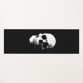 Zwarte en witte Pop Art Fitness Sjabloon Yogamat (Voorkant (horizontaal))