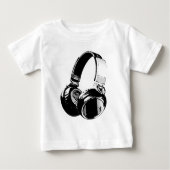Zwarte en witte Pop Art Headphone (Voorkant)