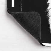 Zwarte en witte Pop Art Lion Head-Sjabloon Afbeeld Muismat (Hoek)