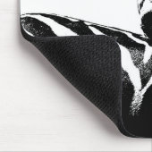 Zwarte en witte Pop Art Zebras Sjabloon Aangepast Muismat (Hoek)