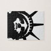 Zwarte en witte Pop Kunstbeeld Vrijheid Legpuzzel (Horizontaal)