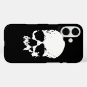 Zwarte en witte Pop Kunstschedel Case-Mate iPhone Case (Achterkant (horizontaal))