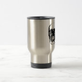 Zwarte en witte Pop Kunstschedel Reisbeker (Center)