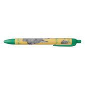 zwarte en witte potloodtekening schattige ezel inkt pen (Bodem)
