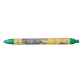zwarte en witte potloodtekening schattige ezel inkt pen (Voorkant)