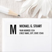 Zwarte en witte, professionele monogram - Vette te Etiket (Insitu)