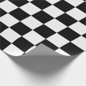 Zwarte en witte rechthoeken cadeaupapier (Hoek)