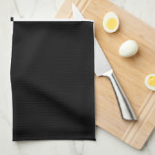 Zwarte en witte rechthoeken theedoek (Quarter Fold)