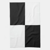 Zwarte en witte rechthoeken theedoek (Verticaal)