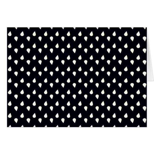 Zwarte en witte regendruppels (Voorkant Horizontaal)