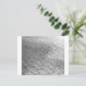 Zwarte en witte regendruppels briefkaart (Staand voorkant)