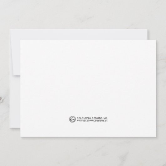 Zwarte en Witte repetities Kaart (Achterkant)