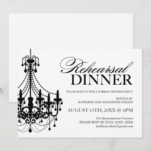 Zwarte en Witte repetities Kaart (Voorkant / Achterkant)