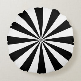 Zwarte en witte retrorys rond kussen