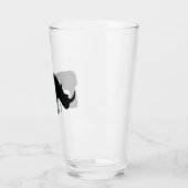 Zwarte en witte Rhino Glas (Links)