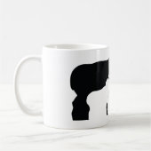 Zwarte en witte Rhino Koffiemok (Links)