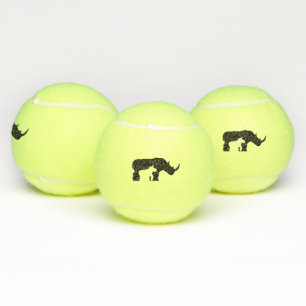 Zwarte en witte Rhino Tennisballen