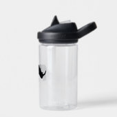 Zwarte en witte Rhino Waterfles (Links)