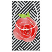 Zwarte en witte rode rozen klein cadeauzakje (Achterkant)