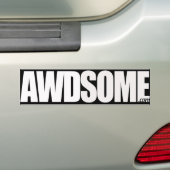 zwarte en witte rook bumpersticker (Op auto)